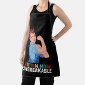 自閉症ママ壊れにくい自閉症誇りを持ったファミリー エプロン (インサイチュ)