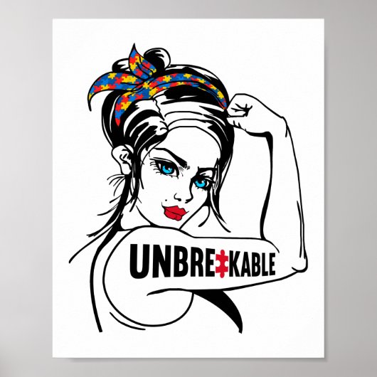 自閉症ママ母ママUnbreakable Rosie The ポスター (正面)