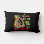 自閉症ママ破れないTシャツ自閉症意識ギ ランバークッション (裏面)