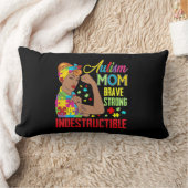 自閉症ママ破れないTシャツ自閉症意識ギ ランバークッション (ブランケット)