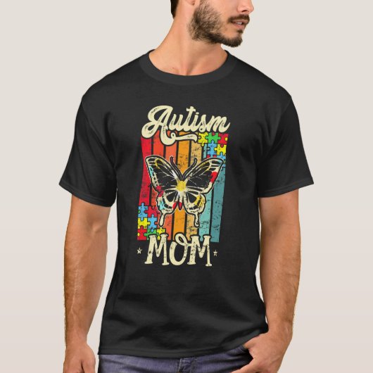 自閉症ママ蝶 Tシャツ (正面)