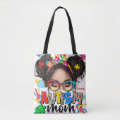 自閉症ママ» カラフル無条件の愛トート トートバッグ (正面)