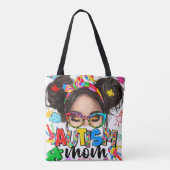 自閉症ママ» カラフル無条件の愛トート トートバッグ (裏面)