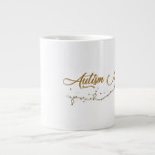 自閉症ママ – ジャンボマグ ジャンボコーヒーマグカップ (正面)