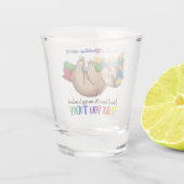 自閉症ママ – スロース ショットグラス (裏面)