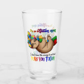 自閉症ママ – スロース タンブラーグラス (正面)