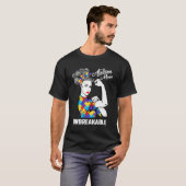 自閉症ママ 不屈の精神 自閉症啓発 2 Tシャツ (正面フル)