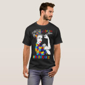 自閉症ママ 不屈の精神 自閉症啓発 Tシャツ (正面フル)