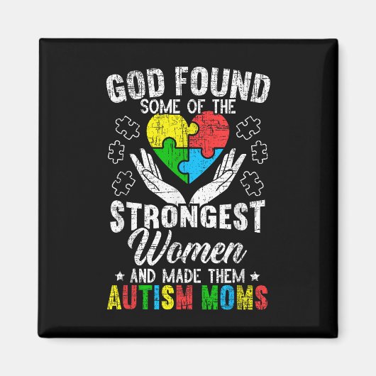 自閉症ママASD認識度自閉症スペクトル障害 マグネット (正面)