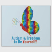 自閉症メディア：マットラッピング紙 ラッピングペーパー (フラット)