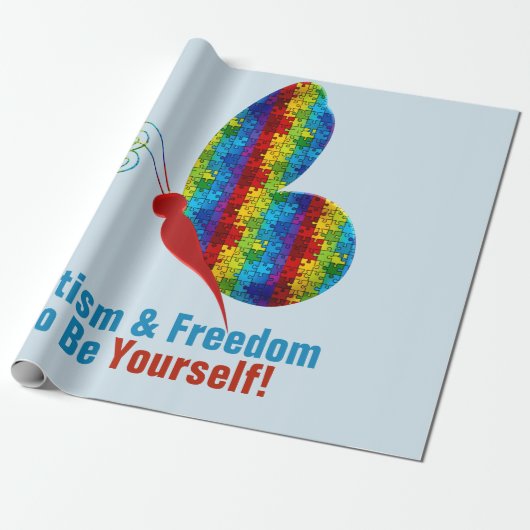 自閉症メディア：マットラッピング紙 ラッピングペーパー (アンロールド)