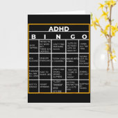 自閉症メンタルヘルス啓発デーADHDビンゴ面白 カード (黄色い花)