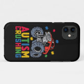 自閉症モンスタートラック認知向上 ボーイ ガール Case-Mate iPhoneケース (裏面(横))
