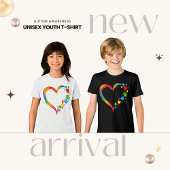 自閉症ユニセックス意識Tシャツ トライブレンドTシャツ