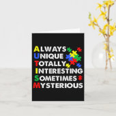 自閉症ユニーク常 カード (黄色い花)