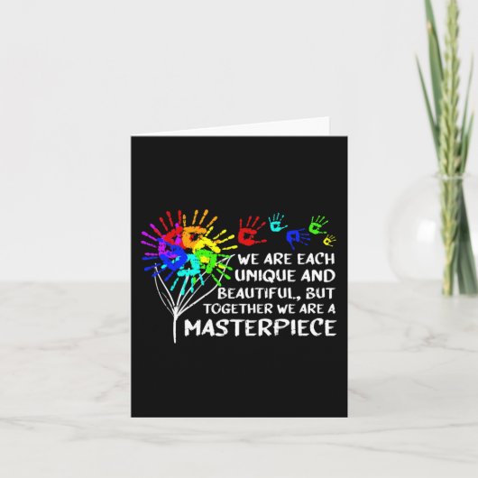 自閉症ユニーク最高傑作親カッコいいK カード (正面)