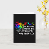 自閉症ユニーク最高傑作親カッコいいK カード (黄色い花)