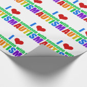 自閉症ラブレインボーファミリーサポートカカラフルイイ ラッピングペーパー (角)