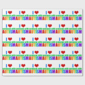 自閉症ラブレインボーファミリーサポートカカラフルイイ ラッピングペーパー (フラット)