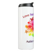 自閉症レインボーツリー タンブラー (回転左)