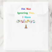 「自閉症レインボー」のステッカーシート ラウンドシール (バッグ)