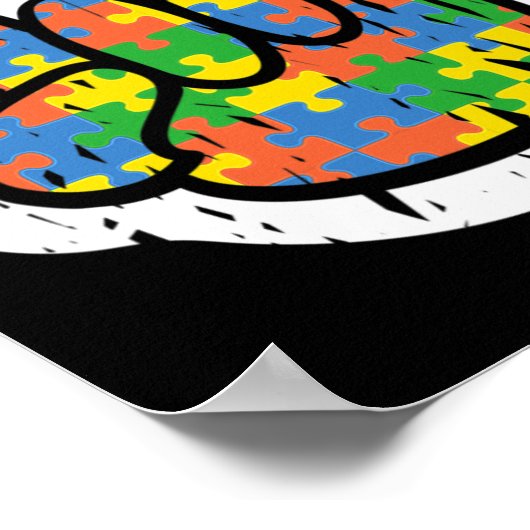 自閉症ロッキングハンド障害ヶ月 ポスター (角)