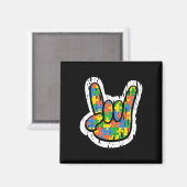 自閉症ロッキングハンド障害ヶ月 マグネット (正面/裏面)