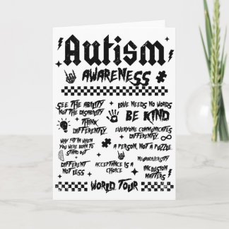自閉症世界ツアー 自閉症啓発（裏） カード