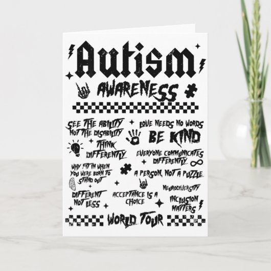 自閉症世界ツアー 自閉症啓発（裏） カード (正面)