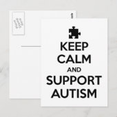 自閉症保を鎮め支持する ポストカード (正面/裏面)