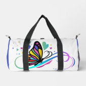 自閉症保 – または自分のデザイン ダッフルバッグ (正面)