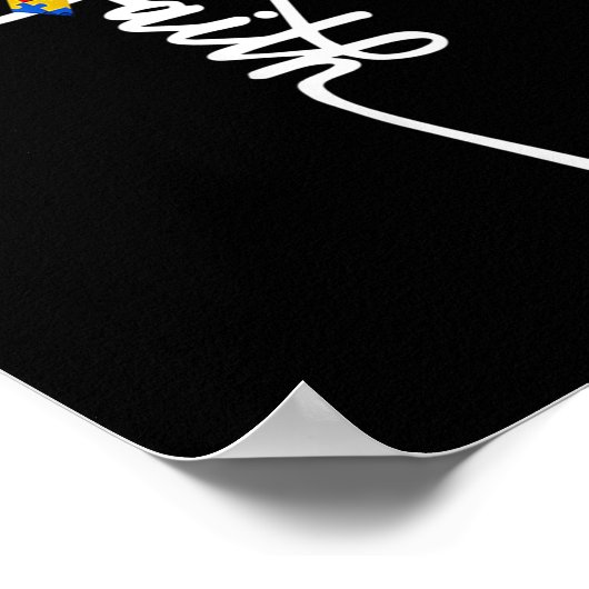 自閉症信仰自閉症おもしろい自閉症Aw ポスター (角)