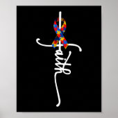 自閉症信仰自閉症おもしろい自閉症Aw ポスター (正面)