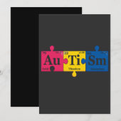 自閉症元素周期表啓発ケミストリー 招待状 (正面/裏面)