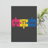 自閉症元素周期表認識化学 招待状 (スタンド正面)