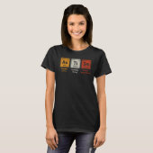 自閉症元素周期表 スペリング 自閉症 B Tシャツ (正面フル)