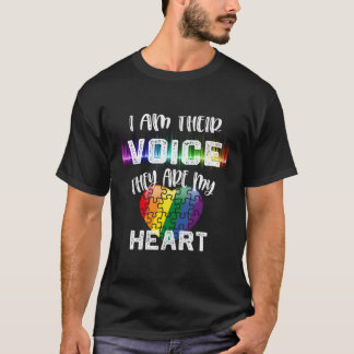 自閉症先生私は彼らの声は私のハート Tシャツ
