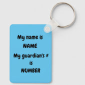 自閉症児 キーホルダー (裏面)