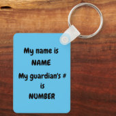 自閉症児 キーホルダー (裏面)