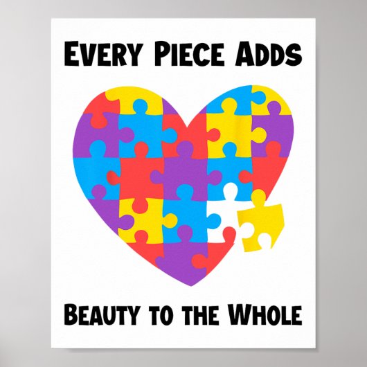 自閉症全能に美しいを加える ポスター (正面)
