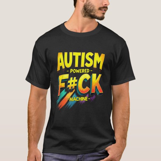 自閉症動力F Ck機械レトロ健康アパレルM Tシャツ (正面)