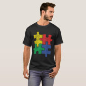 自閉症動揺してのかわいいヴィンテージデザイン Tシャツ (正面フル)