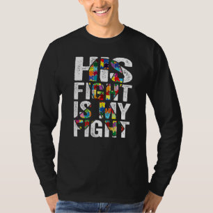 自閉症動揺して意識と戦う私の戦いパパ Tシャツ
