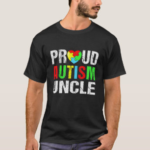 自閉症動揺して誇りを持った叔父ハート家 Tシャツ