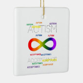 自閉症受容インフィニティドットオーナメント セラミックオーナメント (右)