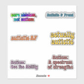 自閉症受容ニューロダイバーシティ認識度パック シール (シート)