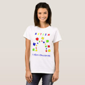 自閉症受容パズル 自閉症啓発デー Tシャツ (正面フル)