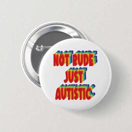 自閉症受容認識度 缶バッジ (正面&裏面)