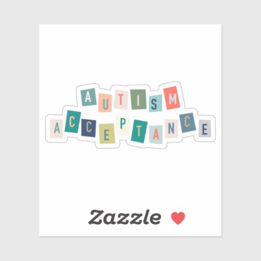 自閉症受容 シール (シート)