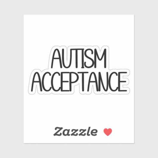 自閉症受容 シール (シート)
